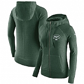 Women's New York Jets Nike Gym Vintage Full Zip Hoodie Green,baseball caps,new era cap wholesale,wholesale hats